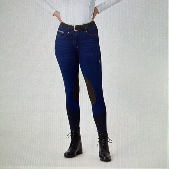 Romfh Bella Denim KP Breeches - Picture 2 of 4